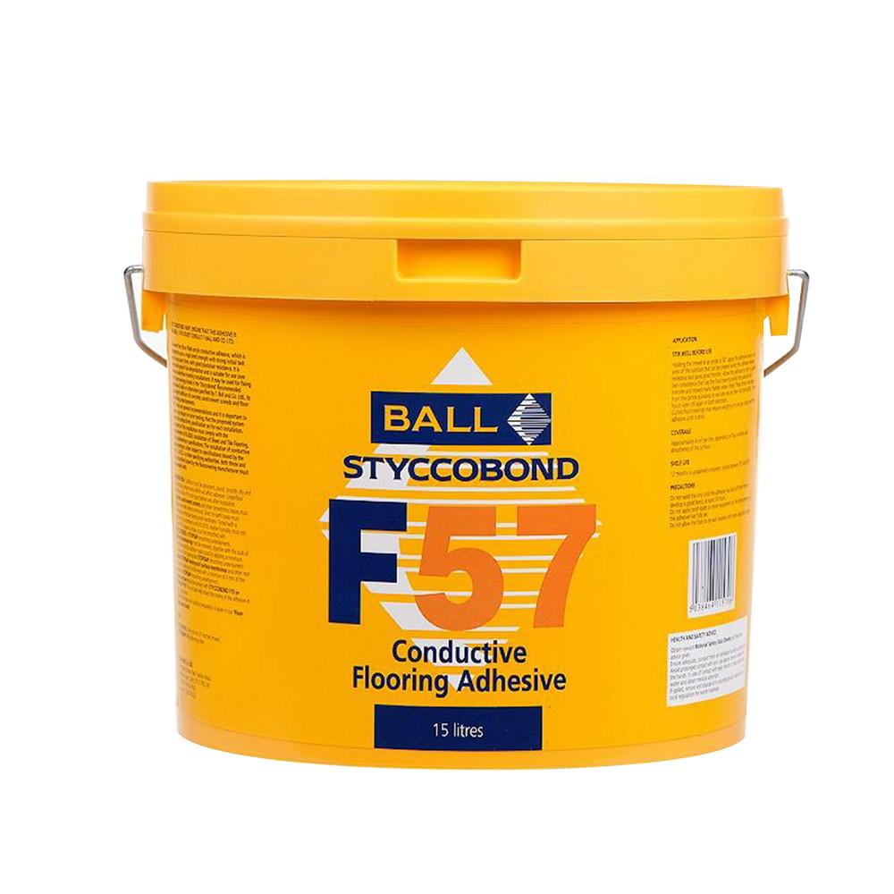 F Ball F57 Styccobond 15 Litre Conductive TradeChoice Carpet & Flooring