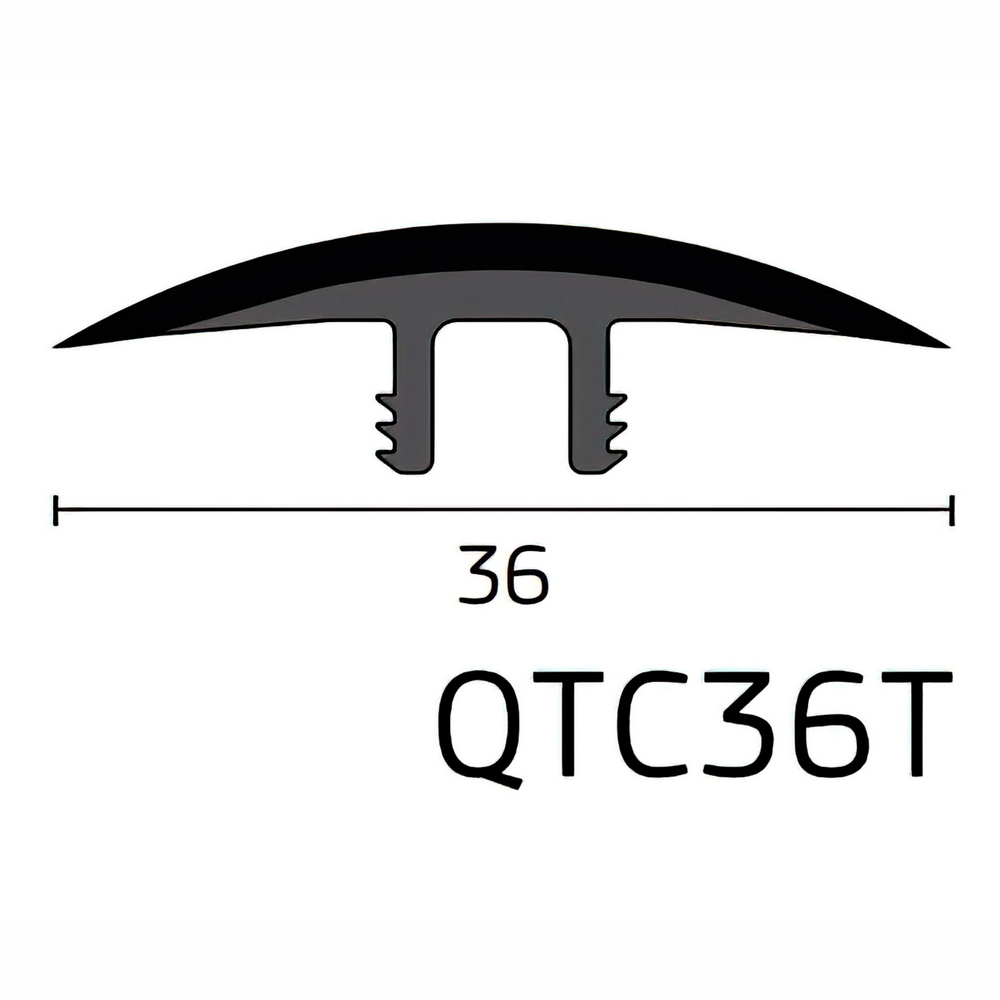 Quantum QTC36T 36mm Top Click Trim 2.75m | TradeChoice Carpet & Flooring